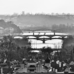 Prague bridges B&W