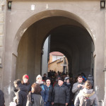 Prague castle crowds